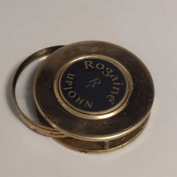 Rogaine Upjohn Vintage Hair Growth Brass Magnifying Glass - Picture 7 of 7